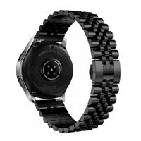 Strap-it Samsung Galaxy Watch 3 45mm Jubilee stalen band (zwart)