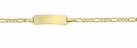 Adelia´s Goldarmband »333 Gold Figaro Armband 14 cm«, 333 Gold Figarokette Goldschmuck für Damen
