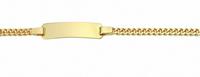 Adelia´s Goldarmband »333 Gold Flach Panzer Armband 14 cm«, 333 Gold Flach Panzerkette Goldschmuck für Damen
