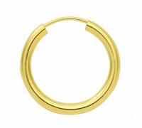 Adelia´s Paar Ohrhänger »585 Gold Ohrringe / Creolen Ø 20 mm«, 585 Gold Goldschmuck für Damen