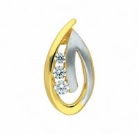 Adelia´s Kettenanhänger »585 Gold Anhänger mit Zirkonia«, Goldschmuck für Damen