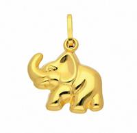 Adelia´s Anhänger Set »333 Gold Anhänger Elefant«, 333 Gold Goldschmuck für Damen