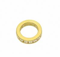 Adelia´s Anhänger Set »333 Gold Anhänger Taufring mit Zirkonia Ø 12,4 mm«, 333 Gold Goldschmuck für Damen