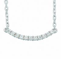 Adelia´s Kettenanhänger »925 Silber Anker Anhänger mit Zirkonia 45 cm«, Ankerkette diamantiert Silberschmuck für Damen