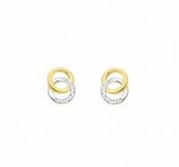 Adelia´s Paar Ohrhänger »333 Gold Ohrringe / Ohrstecker«, 333 Gold Goldschmuck für Damen