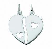 Adelia´s Anhänger Set »925 Silber Anhänger Herz«, 925 Sterling Silber Silberschmuck für Damen