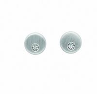Adelia´s Paar Ohrhänger »925 Silber Ohrringe / Ohrstecker mit Glasstein Ø 5,4 mm«, Silberschmuck für Damen