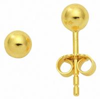 Adelia´s Paar Ohrhänger »333 Gold Ohrringe / Ohrstecker Ø 4 mm«, 333 Gold Goldschmuck für Damen