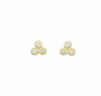 Adelia´s Paar Ohrhänger »333 Gold Ohrringe / Ohrstecker mit Zirkonia«, 333 Gold Goldschmuck für Damen