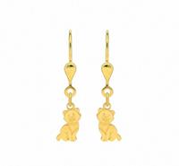 Adelia´s Paar Ohrhänger »333 Gold Ohrringe / Ohrhänger Katze«, 333 Gold Goldschmuck für Damen