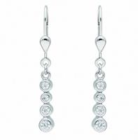 Adelia´s Paar Ohrhänger »925 Silber Ohrringe / Ohrhänger mit Zirkonia«, Silberschmuck für Damen