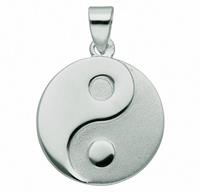 Adelia´s Anhänger Set »925 Silber Anhänger Ying Yang Ø 15,8 mm«, 925 Sterling Silber Silberschmuck für Damen