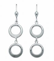 Adelia´s Paar Ohrhänger »925 Silber Ohrringe / Ohrhänger Ø 11,9 mm«, 925 Sterling Silber Silberschmuck für Damen