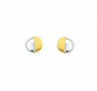 Adelia´s Paar Ohrhänger »585 Gold Ohrringe / Ohrstecker mit Zirkonia Ø 7,8 mm«, Goldschmuck für Damen