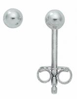 Adelia´s Paar Ohrhänger »925 Silber Ohrringe / Ohrstecker Ø 3 mm«, 925 Sterling Silber Silberschmuck für Damen