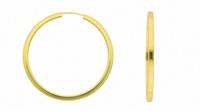 Adelia´s Paar Ohrhänger »333 Gold Ohrringe / Creolen Ø 38 mm«, 333 Gold Goldschmuck für Damen