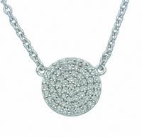 Adelia´s Kettenanhänger »925 Silber Anhänger mit Zirkonia 45 cm«, Silberschmuck für Damen