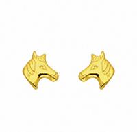 Adelia´s Paar Ohrhänger »333 Gold Ohrringe / Ohrstecker Pferdekopf«, 333 Gold Goldschmuck für Damen