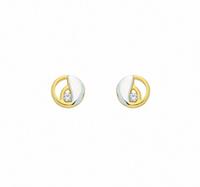 Adelia´s Paar Ohrhänger »333 Gold Ohrringe / Ohrstecker mit Zirkonia«, 333 Gold Goldschmuck für Damen