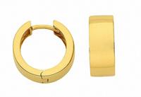 Adelia´s Paar Ohrhänger »333 Gold Ohrringe / Creolen Ø 15 mm«, 333 Gold Goldschmuck für Damen