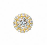 Adelia´s Kettenanhänger »585 Gold Anhänger mit Zirkonia Ø 9,5 mm«, Goldschmuck für Damen