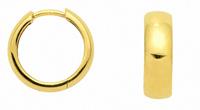 Adelia´s Paar Ohrhänger »585 Gold Ohrringe / Creolen Ø 14 mm«, 585 Gold Goldschmuck für Damen