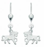 Adelia´s Paar Ohrhänger »925 Silber Ohrringe / Ohrhänger Pferd«, 925 Sterling Silber Silberschmuck für Damen