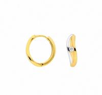 Adelia´s Paar Ohrhänger »333 Gold Ohrringe / Creolen mit Zirkonia«, Goldschmuck für Damen