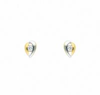 Adelia´s Paar Ohrhänger »585 Gold Ohrringe / Ohrstecker mit Zirkonia«, Goldschmuck für Damen