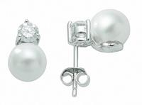 Adelia´s Paar Ohrhänger »925 Silber Ohrringe / Ohrstecker mit Zirkonia«, 925 Sterling Silber Silberschmuck für Damen