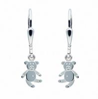 Adelia´s Paar Ohrhänger »925 Silber Ohrringe / Ohrhänger Bär«, 925 Sterling Silber Silberschmuck für Damen