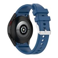 Strap-it Samsung Galaxy Watch 4 siliconen bandje (donkerblauw)