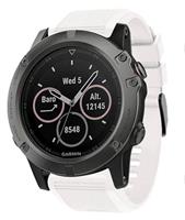 Strap-it Garmin Fenix 5x / 6x siliconen bandje (wit)