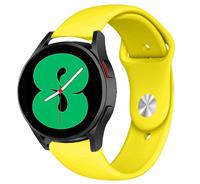 Strap-it Samsung Galaxy Watch 4 sport band (geel)
