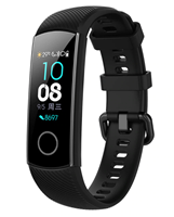 Strap-it Honor band 4 / 5 siliconen bandje (zwart)