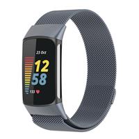 Strap-it Fitbit Charge 5 Milanese band (space grey)