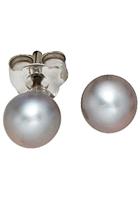 Jobo Perlenohrringe »Ohrstecker mit Perlen 5 mm«, 925 Silber mit Süßwasser-Zuchtperlen