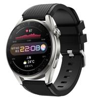 Strap-it Huawei Watch 3 / 3 Pro siliconen bandje (zwart)
