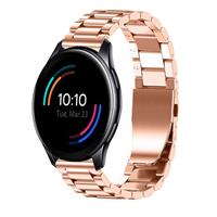 Strap-it OnePlus Watch stalen band (rosé goud)