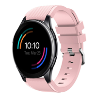 Strap-it OnePlus Watch siliconen bandje (roze)