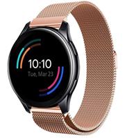 Strap-it OnePlus Watch Milanese band (rosé goud)