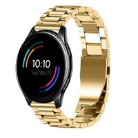 Strap-it OnePlus Watch stalen band (goud)