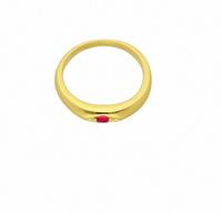 Adelia´s Anhänger Set »585 Gold Anhänger Taufring mit Rubin Ø 10,1 mm«, 585 Gold Goldschmuck für Damen