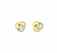 Adelia´s Paar Ohrhänger »585 Gold Ohrringe / Ohrstecker mit Zirkonia«, Goldschmuck für Damen