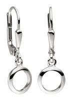 Jobo Paar Ohrhänger »Kreis-Ohrringe«, 925 Silber rhodiniert