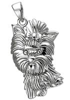 Jobo Kettenanhänger »Anhänger Westhighland Terrier«, 925 Silber