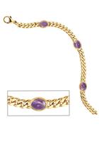 Jobo Goldarmband »Armband mit Amethyst«, 585 Gold 19 cm