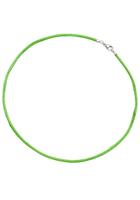 Jobo Kette ohne Anhänger »Seiden-Kette hell-grün«, 925 Silber 42 cm 2,8 mm