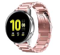 Strap-it Samsung Galaxy Watch Active stalen band (rosé pink)