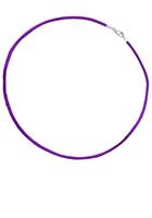 Jobo Kette ohne Anhänger, Seidenkette lila 42 cm 2,8 mm